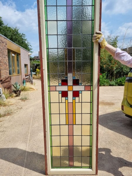 Art deco, hoge, glas in lood, deuren, ramen, panelen, memphis, stijl- ,stained, glass ,panels-windows-00004